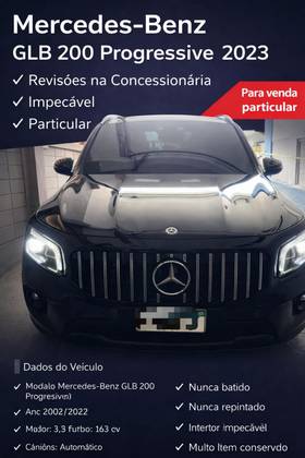 MERCEDES-BENZ GLB 200 1.3 CGI GASOLINA PROGRESSIVE 7G-DCT